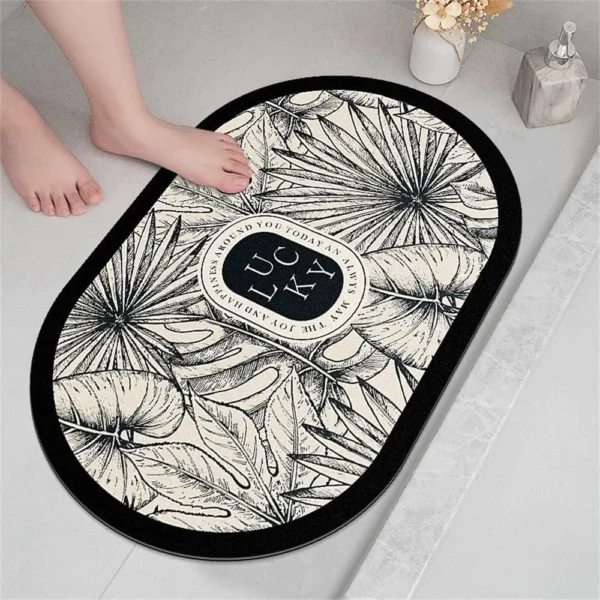 SH07 - Tapete Banheiro Antiderrapante Absorvente de Secagem Rápida pronto entregar Cor e Estampas sortidos Imperio - Imagem 3