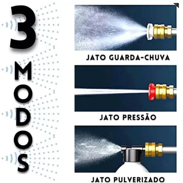 SH13 - Lavadora de Alta Pressão Portátil Recarregável Para Carros E Jardins - Imagem 6