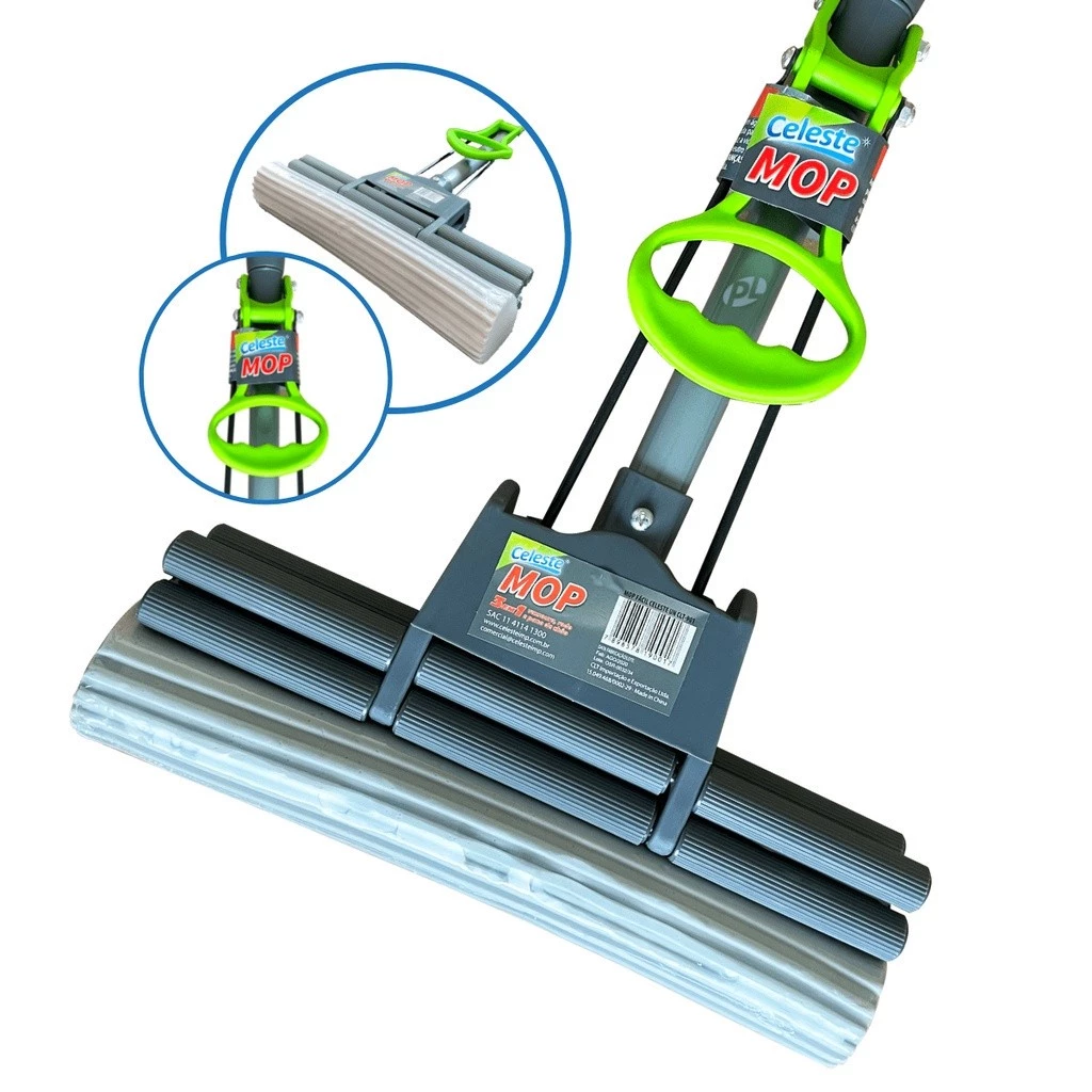 Mop Rodo Celeste Original Limpeza Geral Plus Lava E Seca