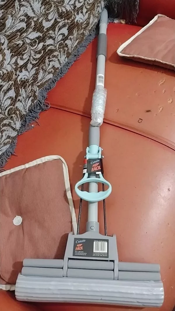 SH18 - Mop Rodo Celeste Original Limpeza Geral Plus Lava E Seca - Imagem 7