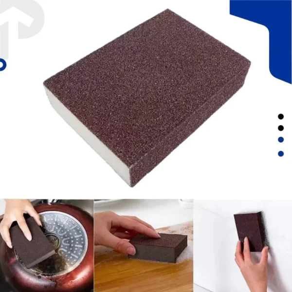 Kit Esponja Mágica Limpeza Pesada Panela Inox Remoção Ferrugem Multiuso