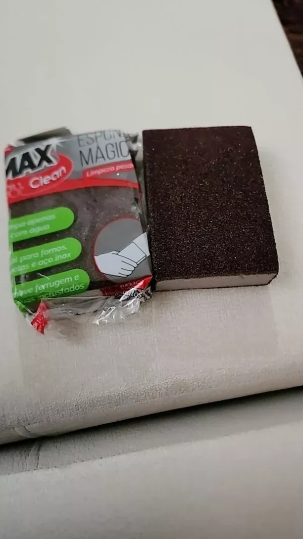 SH21 - Esponja Mágica Limpeza Pesada Panela Inox Remoção Ferrugem Multiuso - Imagem 5