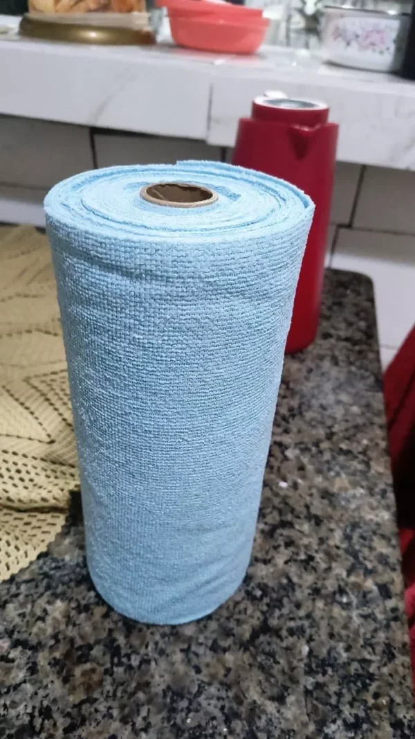 SH24 - Pano Toalha De Microfibra Em Rolo Reutilizável Bobina De Limpeza Destacável - Imagem 7