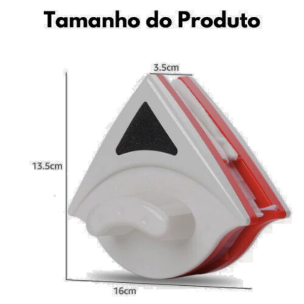 SH27 - Limpador de Vidros Magnético Rodo Mágico Dupla Face Magnético Limpeza Vidro Duplo Reforçado - Imagem 2