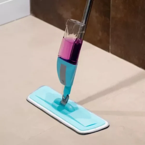 SH28 - Mop Spray Mágico Esfregão C/ 3 Refis Microfibra Reservatório Limpeza - Imagem 9