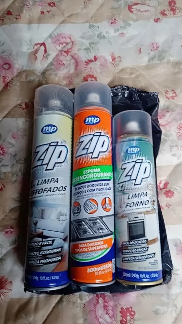 SH31 - Kit Produtos Mais Vendidos Zip Clean Limpa Estofados + Limpa Fornos + Espuma Desengordurante - Imagem 10