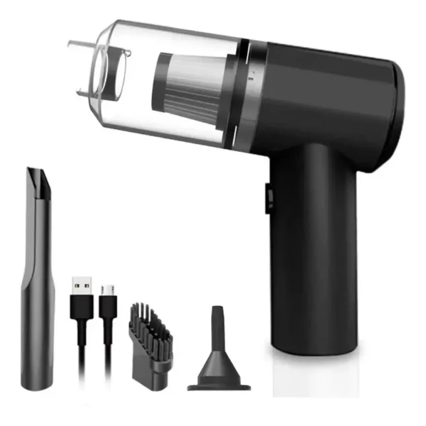 SH33 - Aspirador Portátil Bivolt Para Automóveis Janelas Alta Potência Usb Recarregável Limpeza Mini Úmido e Seco - Imagem 2