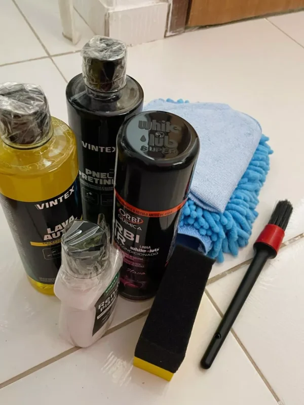 SH34 - Kit Produtos para Estética de Carro Moto Lava Rápido Limpeza Automotiva Vonixx Vintex 8 Itens - Imagem 5