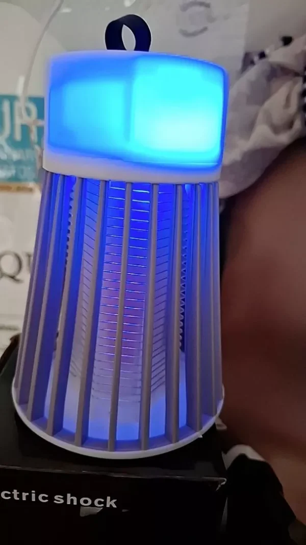 SH39 - Lâmpada Elétrica 1200 mAh Mata Mosquitos Com Luz UV Usb Recarregável Armadilha Para Insetos - Imagem 9