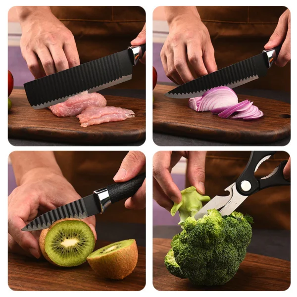 SH68 - Kit de facas de cozinha e churrasco - Imagem 2