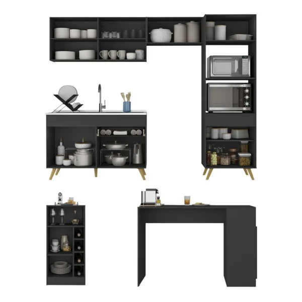SH70 - Armário de Cozinha e Bancada/Mesa Gourmet - Imagem 3