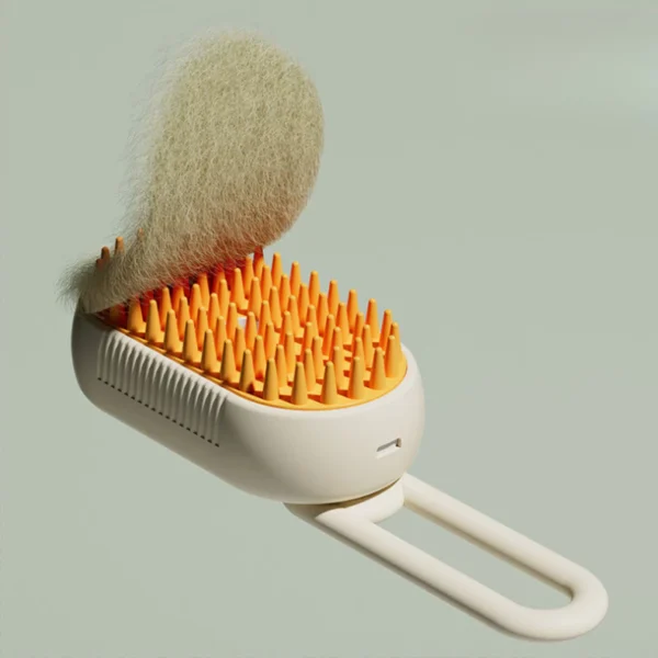 Escova A Vapor Para Gatos Cães 3 Em 1 Escovas Elétricas De Pêlos Pentes De Massagem