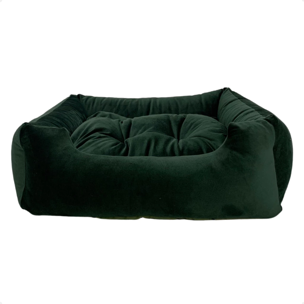 Cama Caminha Pet Suede Enchimento Siliconado e Zíper Removível