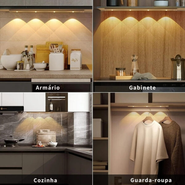 SH110 - 60CM Luz LED Sem Fio sensor Inteligente - Imagem 3