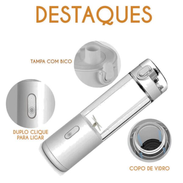 SH82 - Mini Liquidificador com Copo de Vidro - Imagem 6