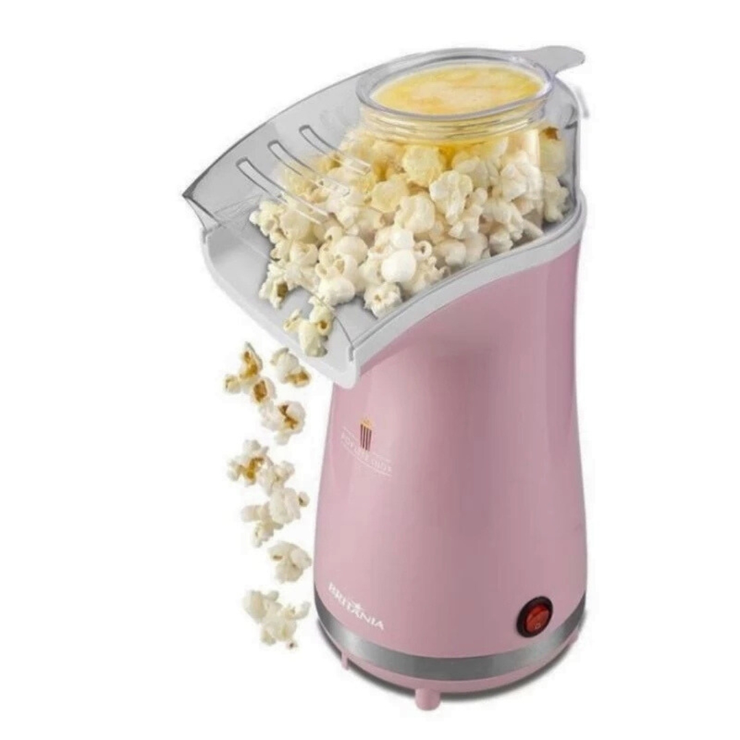 Pipoqueira Rosa Britânia Poplite Inox Sem Óleo BPI01RS