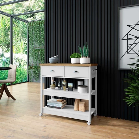 Carrinho auxiliar estetica Ditália 2 Gavetas BA-135