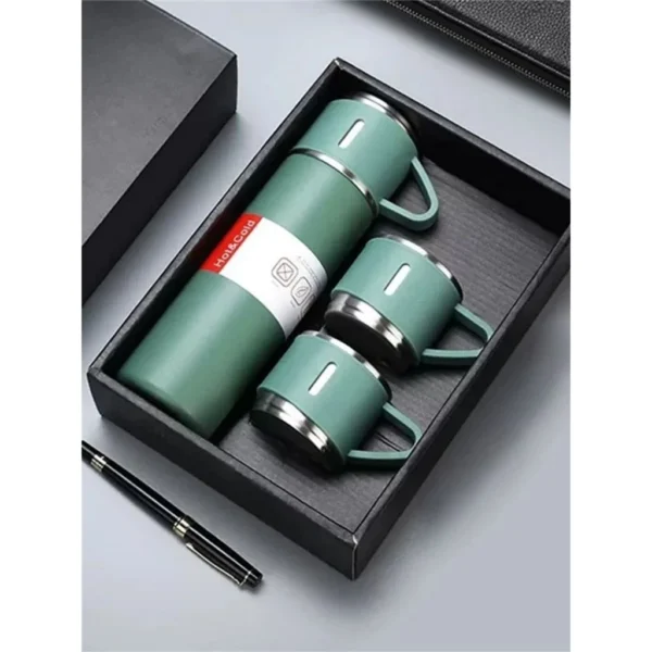 SH149 - Kit Garrafa e caneca Térmica Vacuum Bottle - Imagem 3