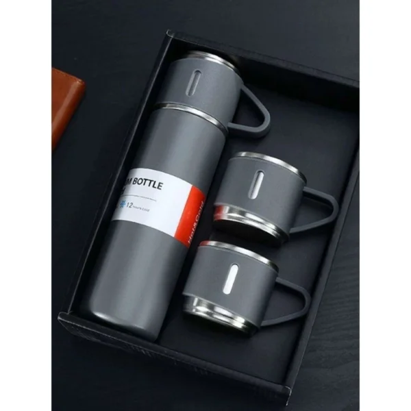 SH149 - Kit Garrafa e caneca Térmica Vacuum Bottle - Imagem 5