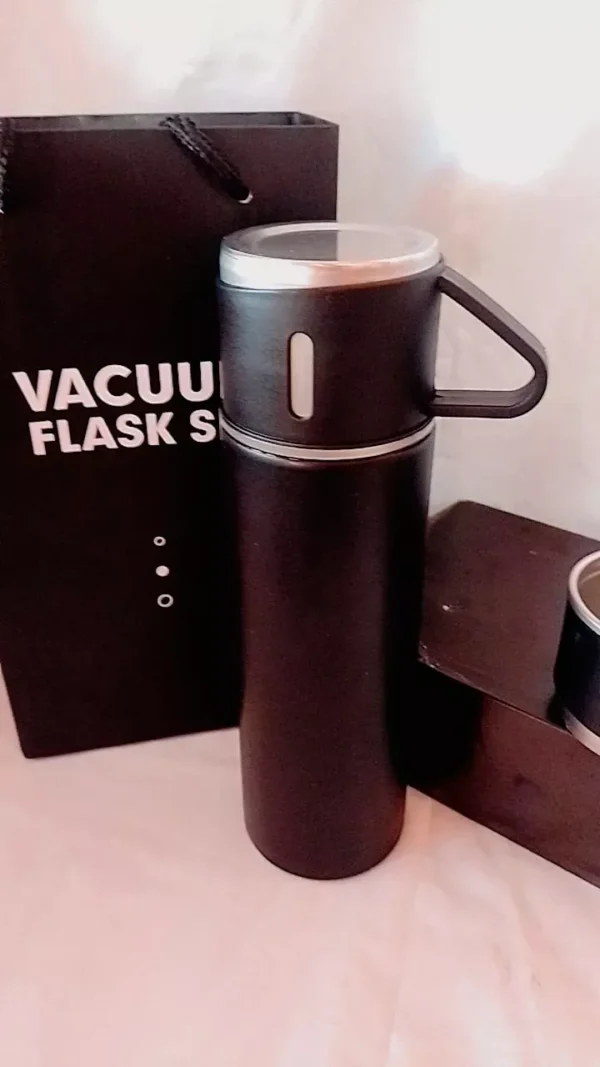 SH149 - Kit Garrafa e caneca Térmica Vacuum Bottle - Imagem 7