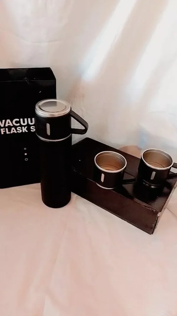 SH149 - Kit Garrafa e caneca Térmica Vacuum Bottle - Imagem 8
